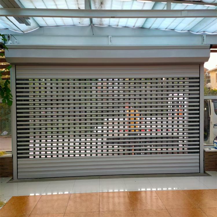 铝合金中空卷帘门定制  沈阳卷帘门厂家   商场门市卷帘门价格