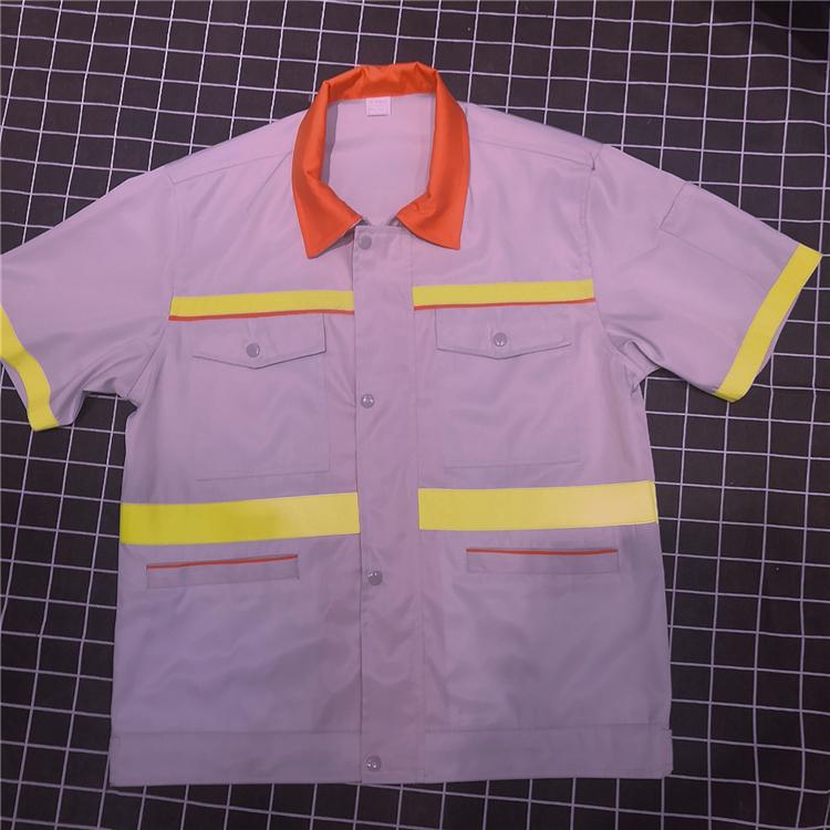 夏季工装加工定制 厂家出售 劳保工作服 夏季短袖工作服 可定制LOGO 全国发货