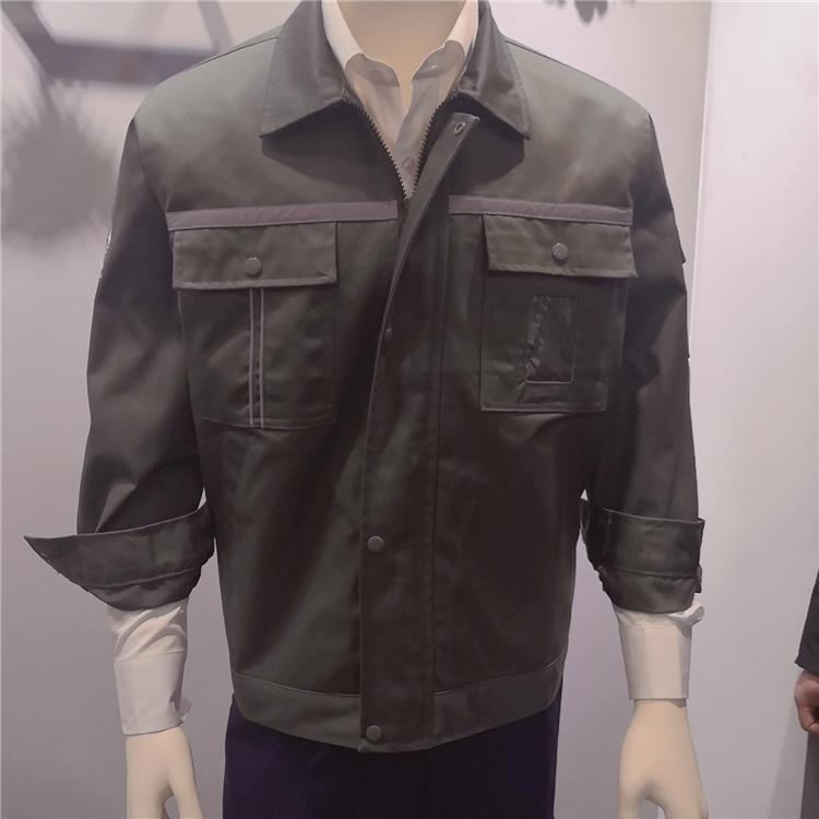 长袖工装套装 男女春季车间厂服 汽修服耐磨工装 纯棉劳保服定制款