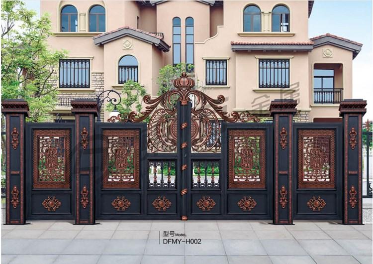 东金方阳铸铝门 庭院铝艺大门厂家 别墅铝艺门免费量尺 铝艺大门厂家