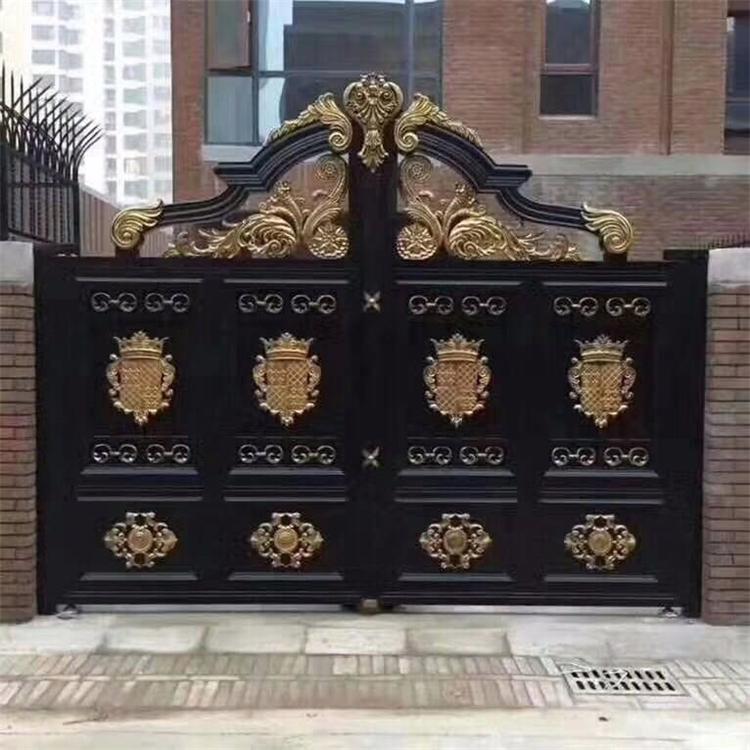 东之方庭院门 定制铝艺庭院门 农村豪华大院门