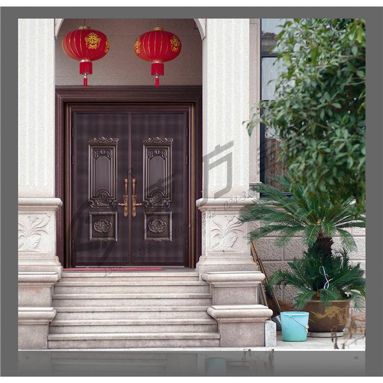 东之方铸铝门 定制铸铝门 庭院铝艺大门 农村豪华大院门