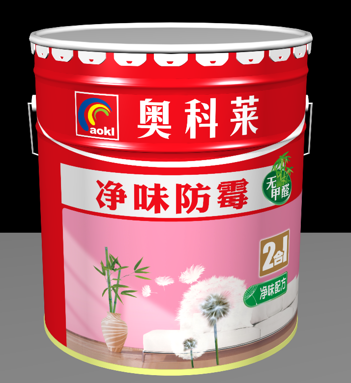 奥科莱 净醛乳胶漆 净味防霉白色内墙乳胶漆室内家用彩色墙面漆