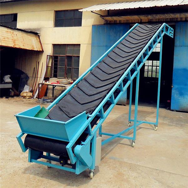 人字纹防滑皮带输送机 粮食皮带输送机 颗粒输送机