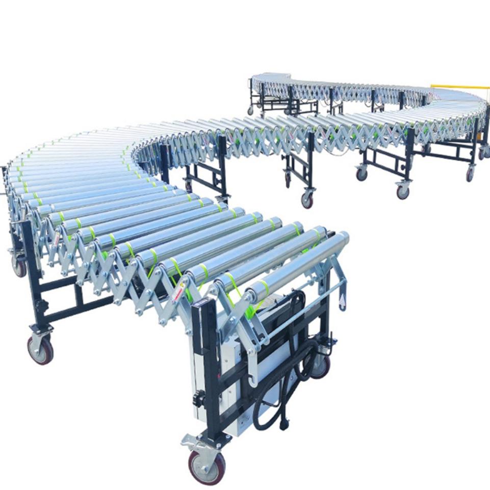 伸缩辊道输送机 移动式装卸车机 厂家供应