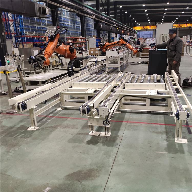 顶升移载输送机，滚筒链条托盘输送机，快递物流分拣流水线