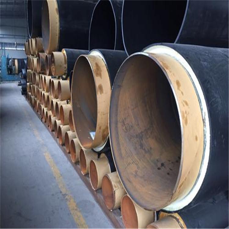 吉林敦化管道厂家直销60mm一步法预制聚氨酯保温管 黑夹克保温管