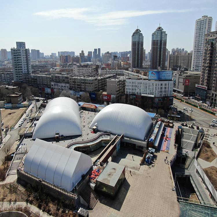 厂家供应，气膜储煤棚，篮球场充气膜建筑，充气大棚体育馆价格