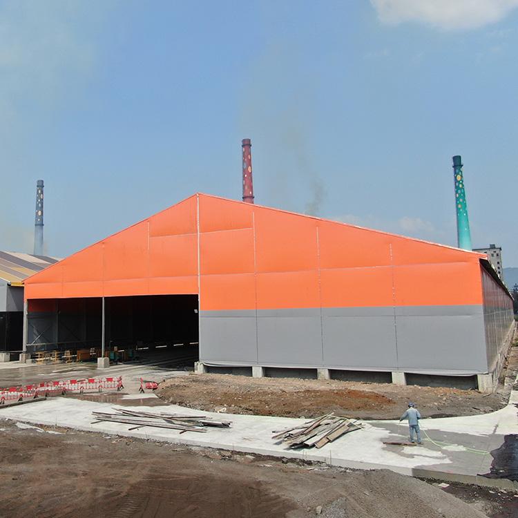 宁波篷房搭建，工业仓储篷房，临时生产库房，铝合金大棚厂家