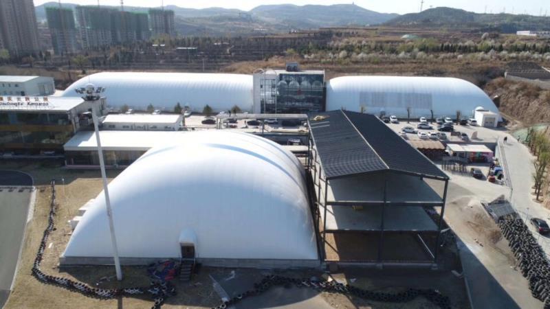 环保气膜出售，环保厂家，仓储储煤气膜，厂家直销，搭建快。