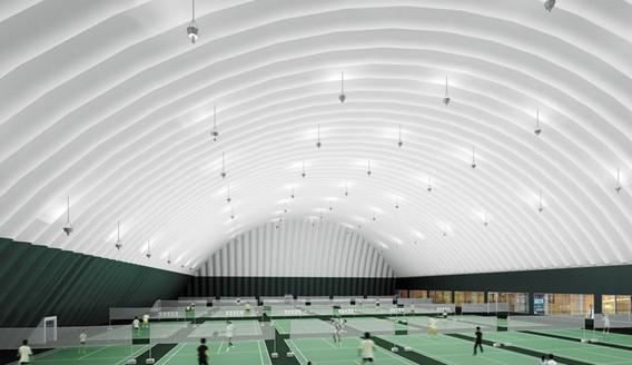 体育赛事气膜，滑雪场气膜，羽毛球场气膜，大跨度，可定制