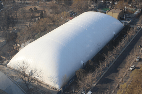 体育膜结构场馆搭建，篮球场气膜馆，封闭气膜建筑，搭建快厂家直销