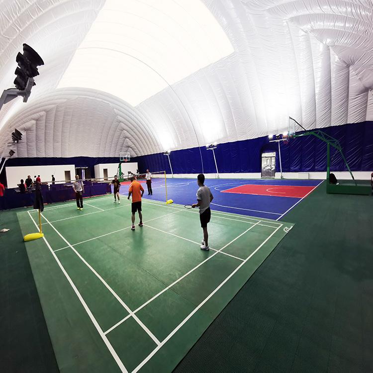 高山气模足球场，气膜羽毛球馆造价，膜结构建筑工程设计
