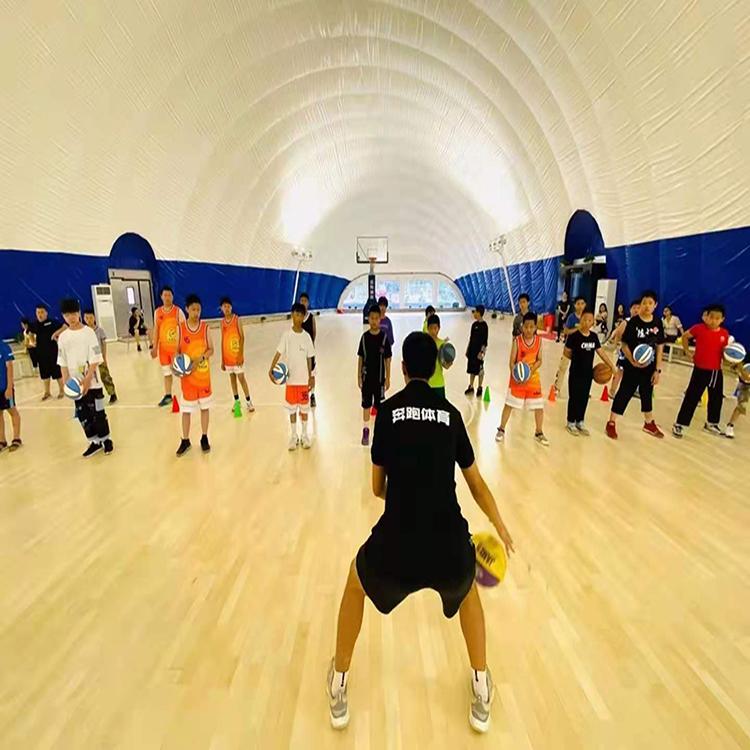 大型篮球场充气膜工程，秦皇岛气膜供应商，高山气膜厂家