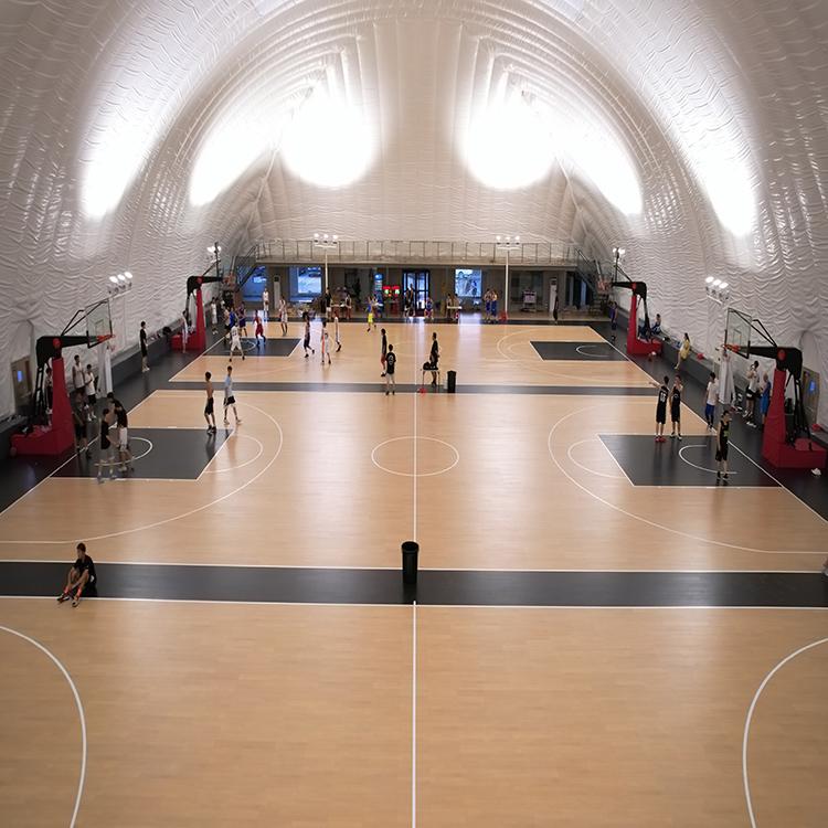 大跨气膜篮球馆-新型智能防霾气膜运动场馆-高山气膜