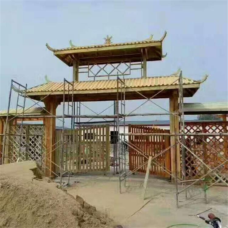 辽宁防腐木门斗 防腐木木质门斗 定制厂家