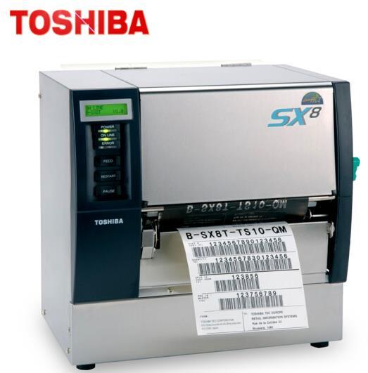 东芝条码打印机、TOSHIBA条码打印机、B-SX8T钢铁挂牌打印机、不干胶打印机、设备铭牌打印机、服装吊牌打印机、服装挂牌打印机、服装水洗唛打印机、服装水洗布打印机