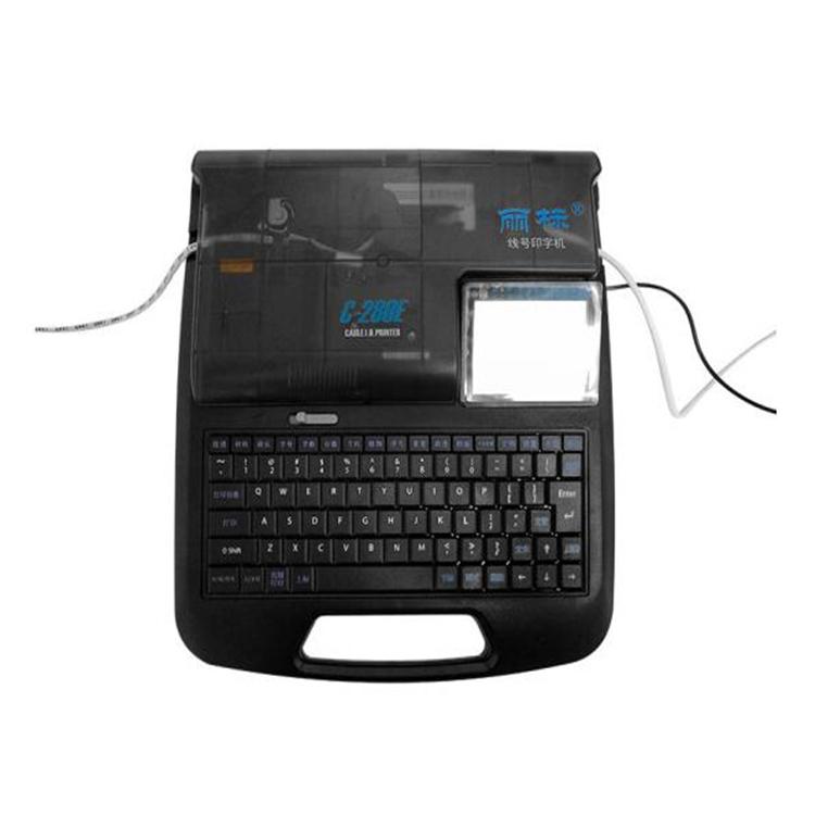 丽标线号打印机C-280T国产电脑梅花管印字机