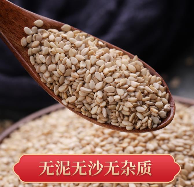 生的带皮芝麻仁 色选生白芝麻 新货商用散装芝麻