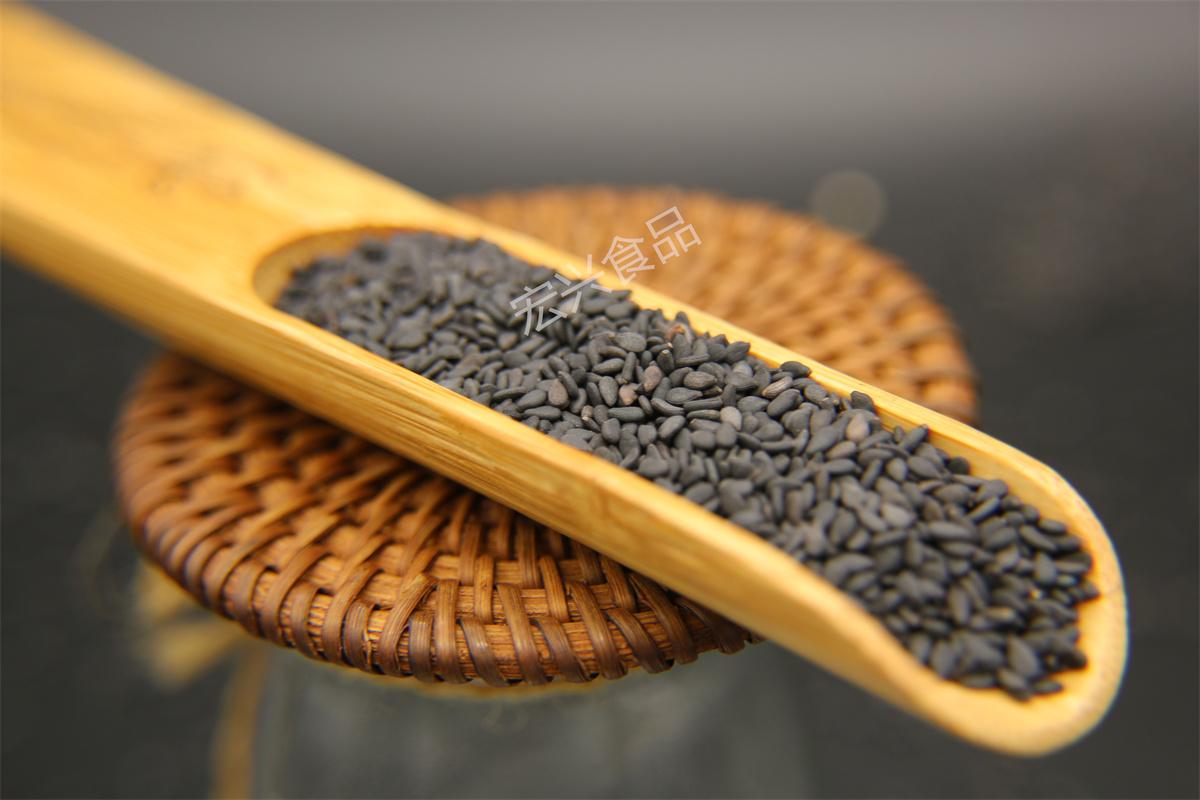 熟的黑芝麻 大锅炒熟黑芝麻 山区种黑芝麻 即食 免洗袋装芝麻