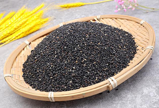 制作黑芝麻丸的黑芝麻粒 五黑粥原料之一