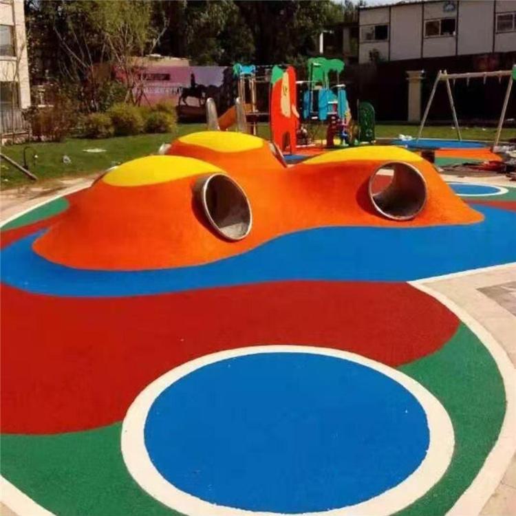 沈阳幼儿园小区公园儿童活动区塑胶跑道塑胶地坪 耐磨防滑
