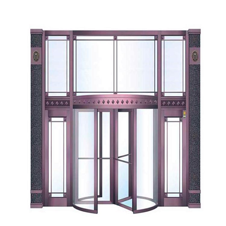 单轴玻璃旋转门 辽宁沈阳360度中轴旋转门 家用中轴门