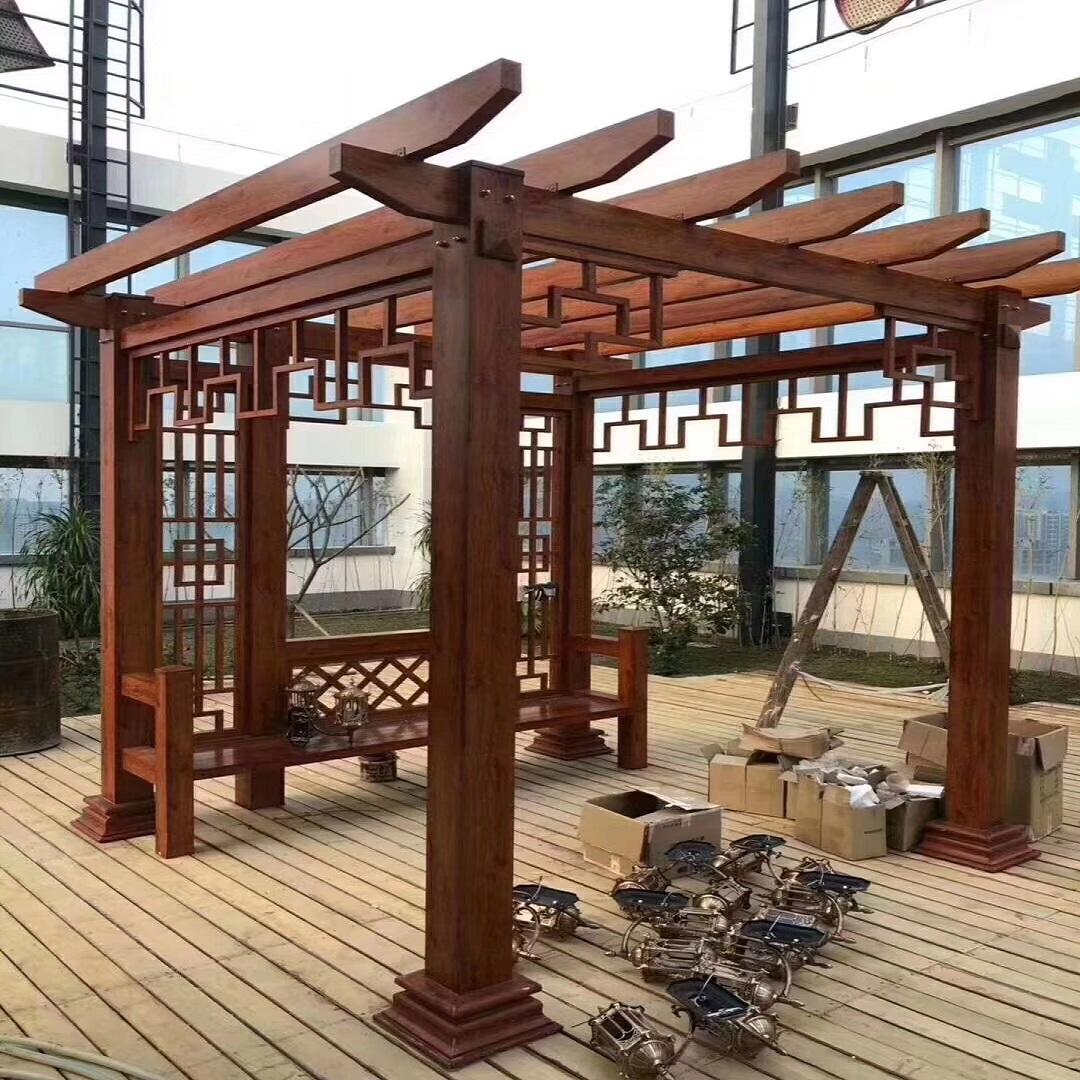 沈阳葡萄架凉亭廊架  仿木葡萄架