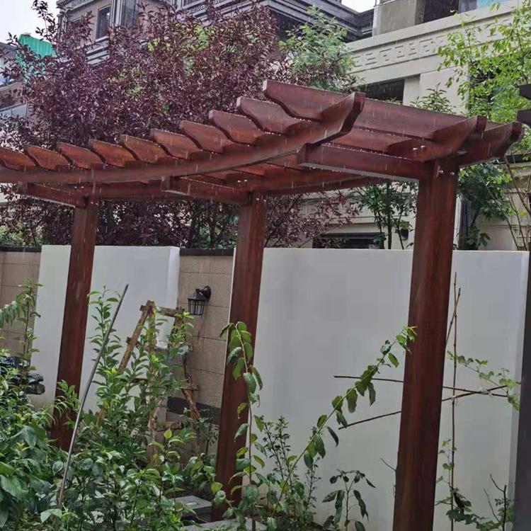 沈阳葡萄架廊架 耐腐蚀仿木长廊凉亭花架廊架支持定制  欢迎咨询价格