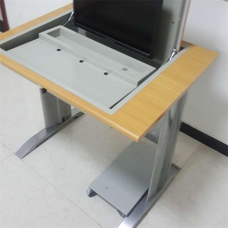 JQXSZ-02多媒体学生桌 沈阳钢木多媒体学生桌子 可加装LCD显示器