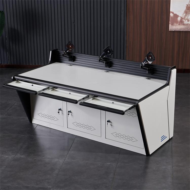 通化监控操作台指挥中心控制台 吉林调度台中控室工作台机房电脑桌定制