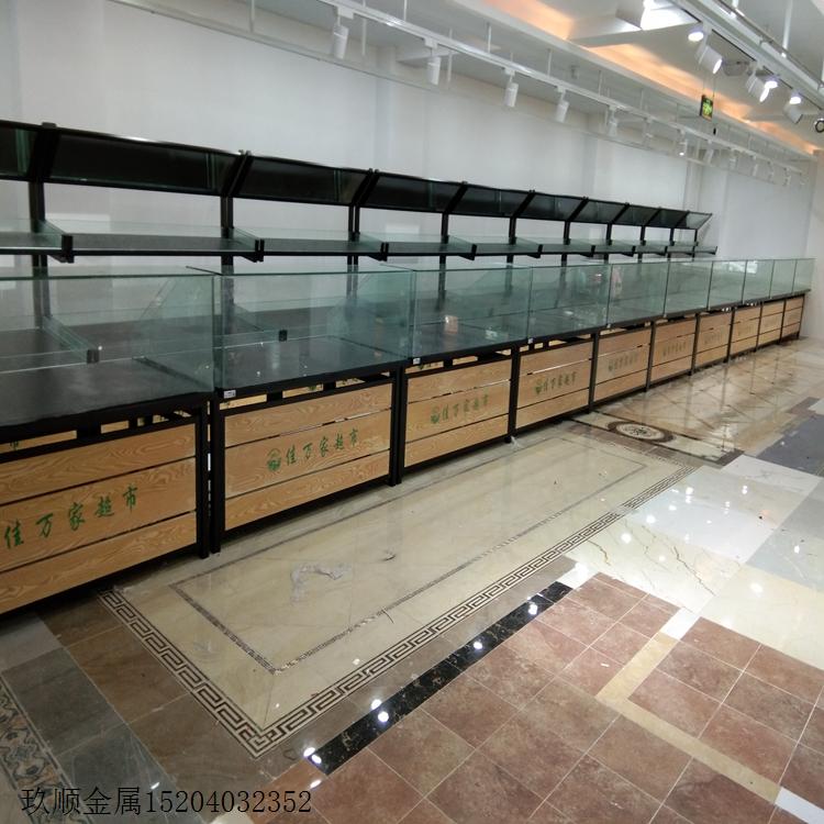沈阳水果架/蔬菜架/生鲜柜台/水果架定制/哈尔滨生鲜店货架定做/水果架生产厂家
