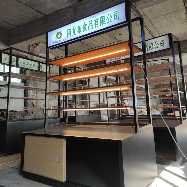 伊春定制 精品水果架 生鲜柜台 生鲜店设计生产厂家