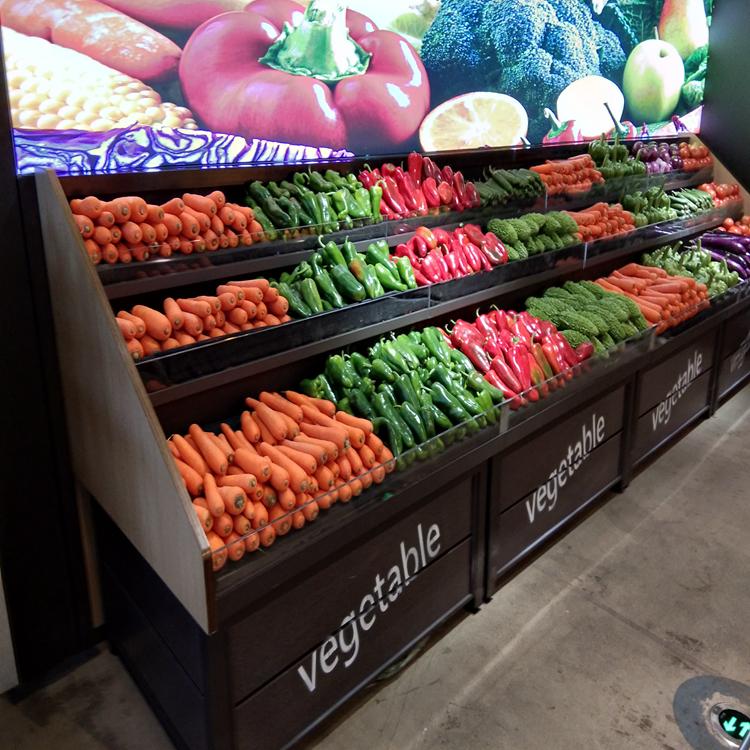 丹东定制 蔬菜架 粮油货架 生鲜店定制生产厂家