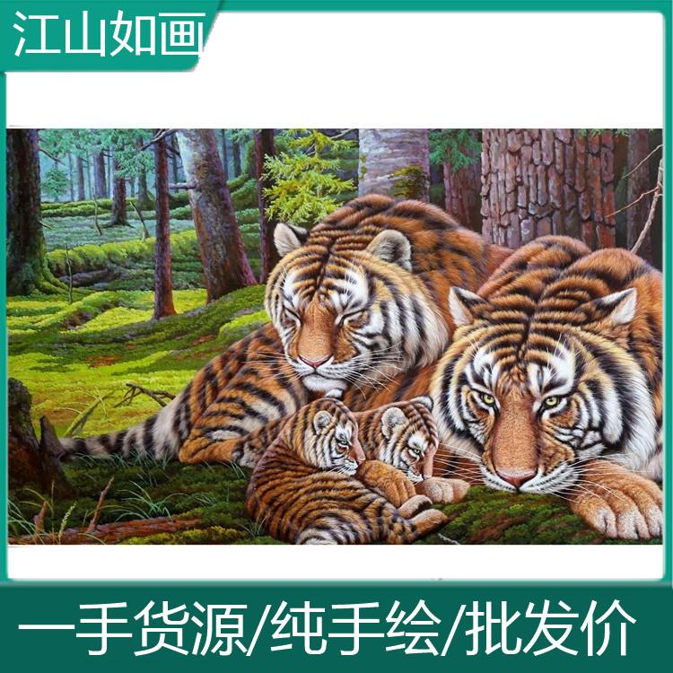 油画 朝鲜艺术品创作基地 纯手工油画 专业定制油画