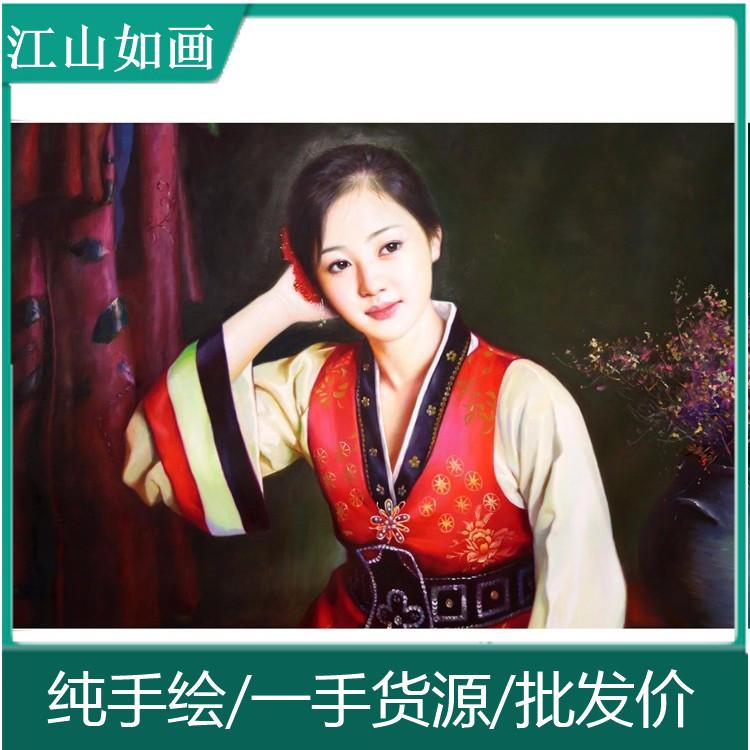 朝鲜油画 朝鲜艺术品创作基地 朝鲜油画 专业定制油画 批发价