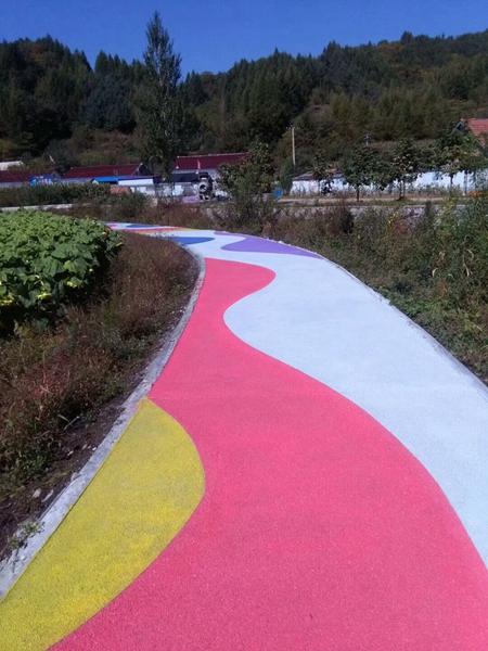 彩色沥青 彩色沥青混凝土 彩色沥青路面 彩色沥青道路 彩色沥青施工 彩色沥青价格