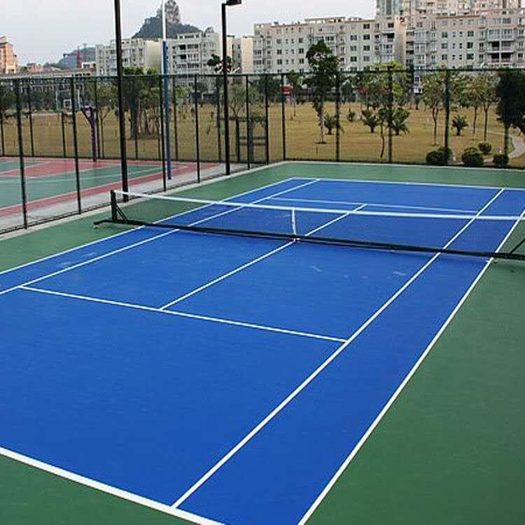 塑胶硅pu材料 硅PU篮球场地造价 硅pu室外运动球场 场地工程建设