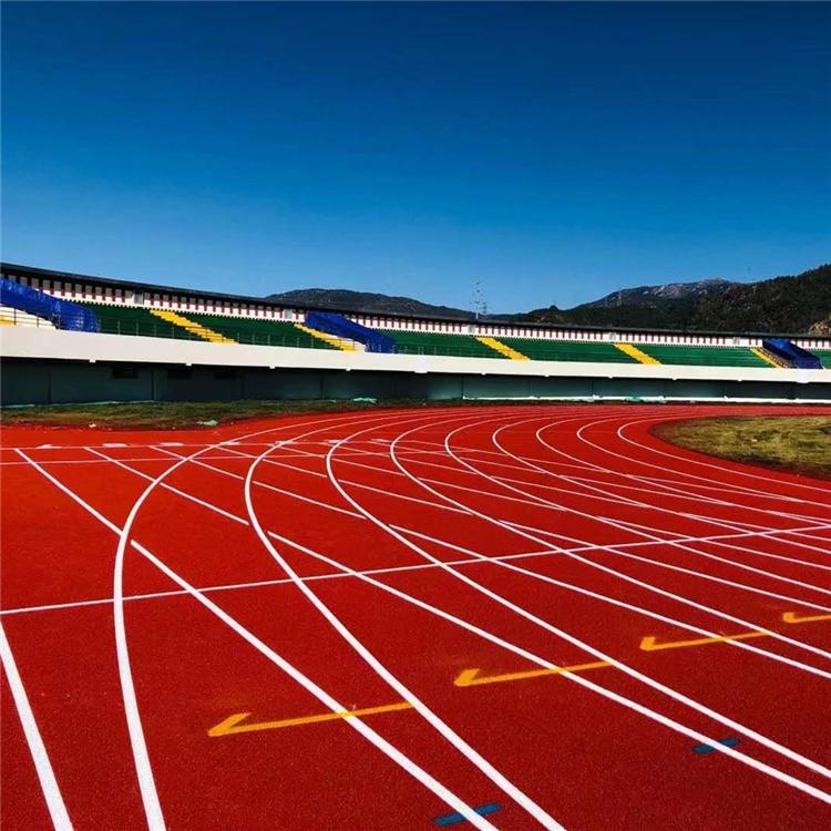 沈阳塑胶跑道 学校塑胶跑道操场铺装 预制型跑道