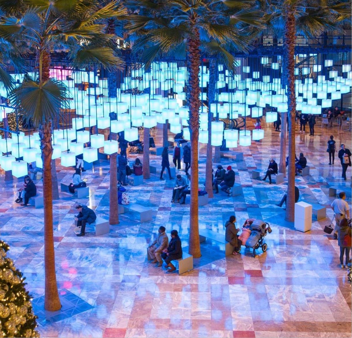 吉林网红水雾门烟雾门不锈钢创意互动雾化环景观互动装置夏季清凉景观  鲁艺雕塑 