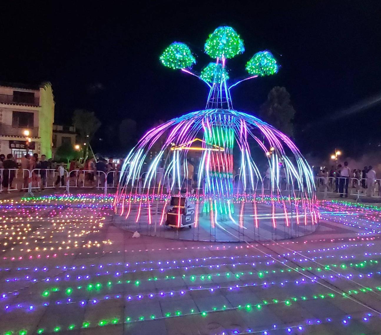 哈尔滨源头厂家互动装置游乐设备网红道具雾化门水雾门打造梦境雾化门 鲁艺雕塑