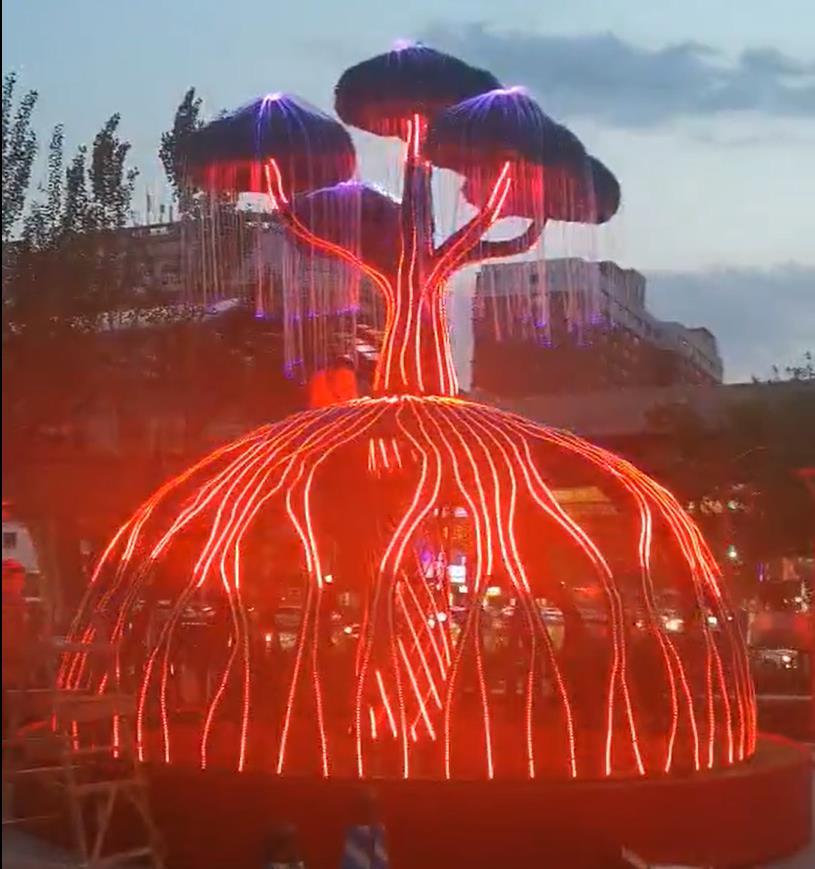 石家庄户外led造型灯互动生命之树亮化中式装饰灯公园节日梦幻灯光文旅  鲁艺雕塑 