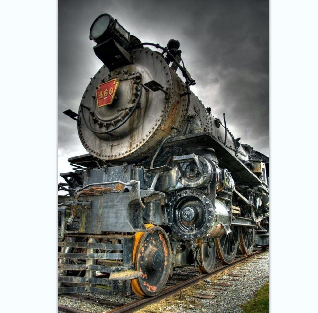 呼和浩特定做大型金属复古火车头大型铁艺火车摆件欧式蒸汽火车头模型摆件 重庆