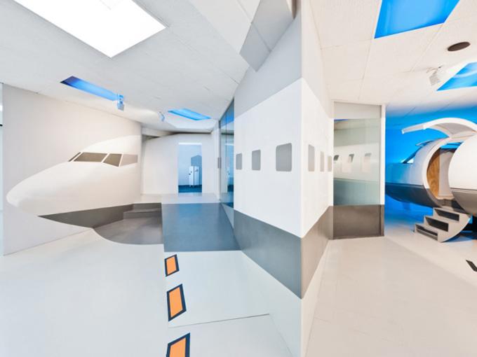 包头大型1：1铁艺航空大飞机模型客机餐厅教学机舱模拟仓波音学校模型 新疆乌鲁木齐