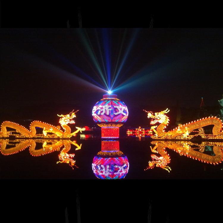 大型户外春节元宵节花灯龙新年美陈灯会灯展动物花灯彩灯造型定制