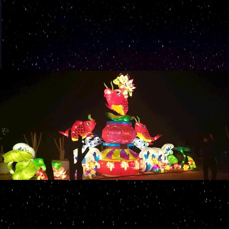 厂家直销中秋节元宵节花灯可定制大型卡通动画人物动植物各类摆件