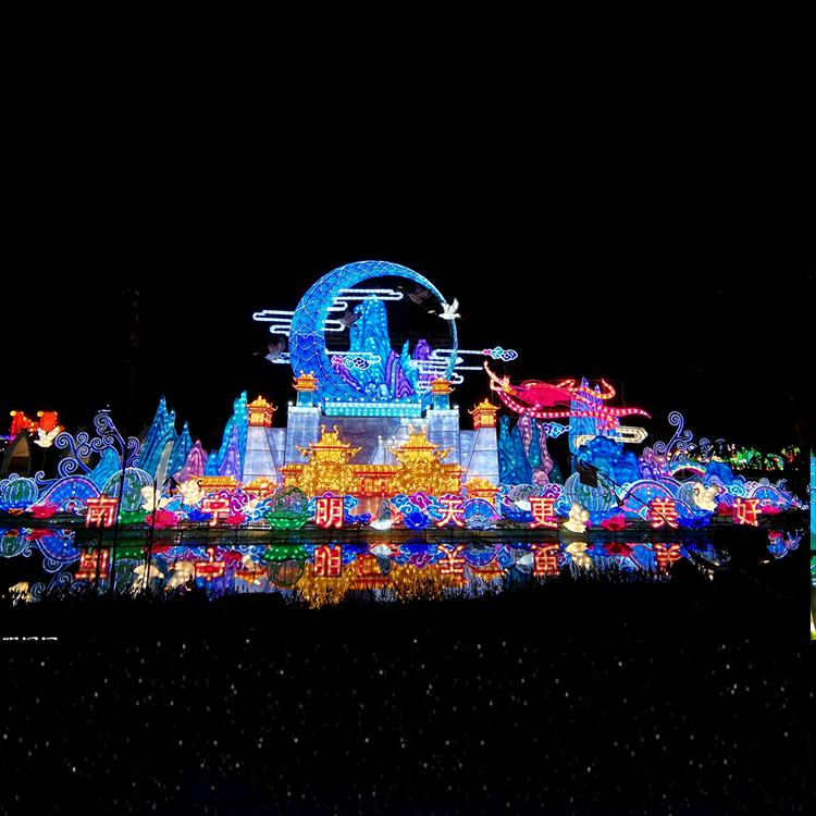 2022年定制国庆彩灯春节花灯彩灯美陈设计大型灯展策划设计制作