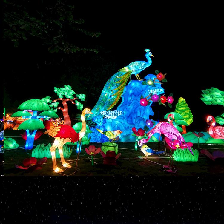 中秋节创意虎头娃娃美陈花灯花灯灯光造型主题乐园大型旅游活动