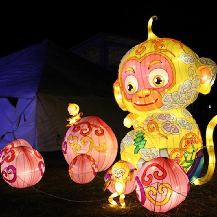 花灯大型节日灯会手工发光造型彩灯动物灯笼厂家定做