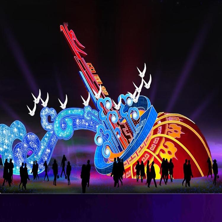 2022虎年新款大型花灯制作元宵节花灯灯会制作大型彩灯快速出货